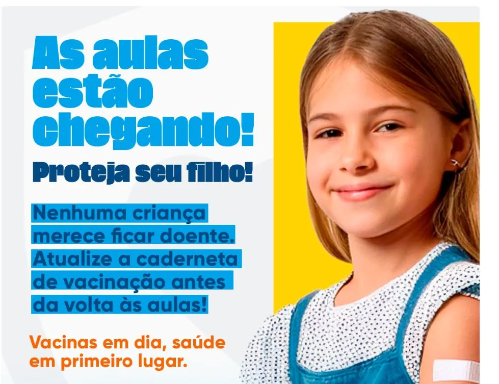 Vacinação escolar: Confira as unidades de saúde com doses disponíveis para atualização