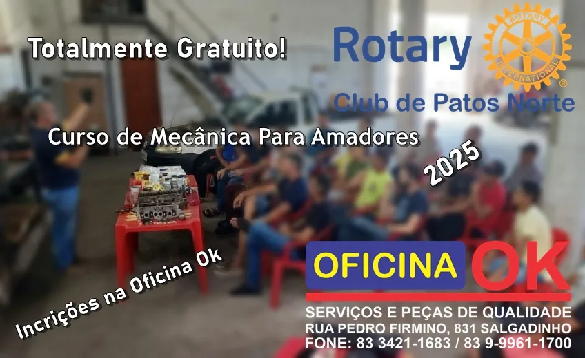 Venha fazer parte do Curso de Mecânica para Amadores 2025!