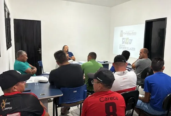 Reunião do Conselho arbitral define os detalhes do Campeonato Municipal de Veteranos de Cacimba de Areia