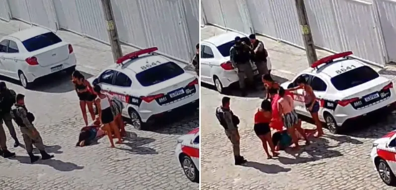 Policial militar atira em perna de mulher que tentava furar desafeta com tesoura