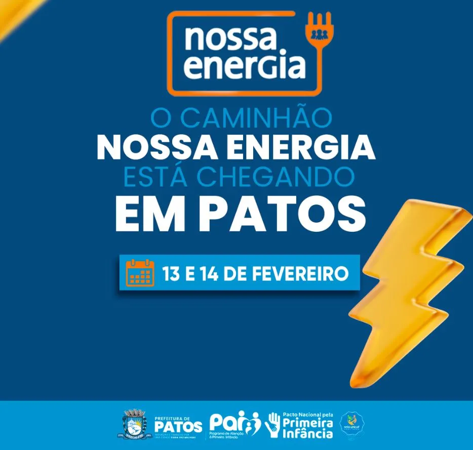 Projeto Nossa Energia chega a Patos com cinema, teatro, troca de lâmpadas e atendimento social