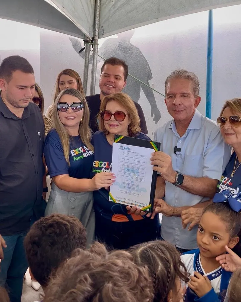 Prefeitura de Patos inaugura ampliação da Escola Antônio Guedes e construirá ginásio poliesportivo padrão “Bom de Bola”