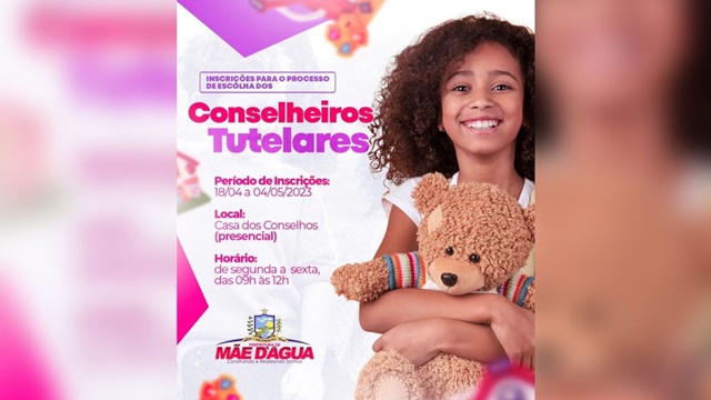 CMDCA de Mãe d’Água lança edital e abre inscrições para o processo de escolha dos membros do Conselho Tutelar