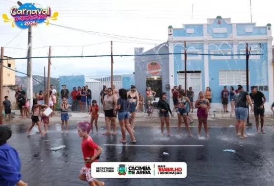 Banho de Bica, Concurso das Virgens e Baile no Cirandeiro, marcam o domingo de Carnaval de Cacimba de Areia