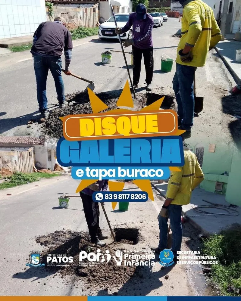 Prefeitura de Patos reforça canais para solicitação de serviços públicos