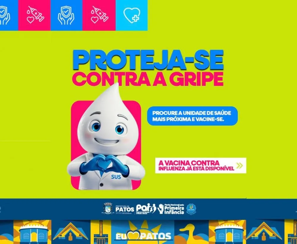 Vacinação contra a gripe é intensificada em Patos: veja quem pode se imunizar