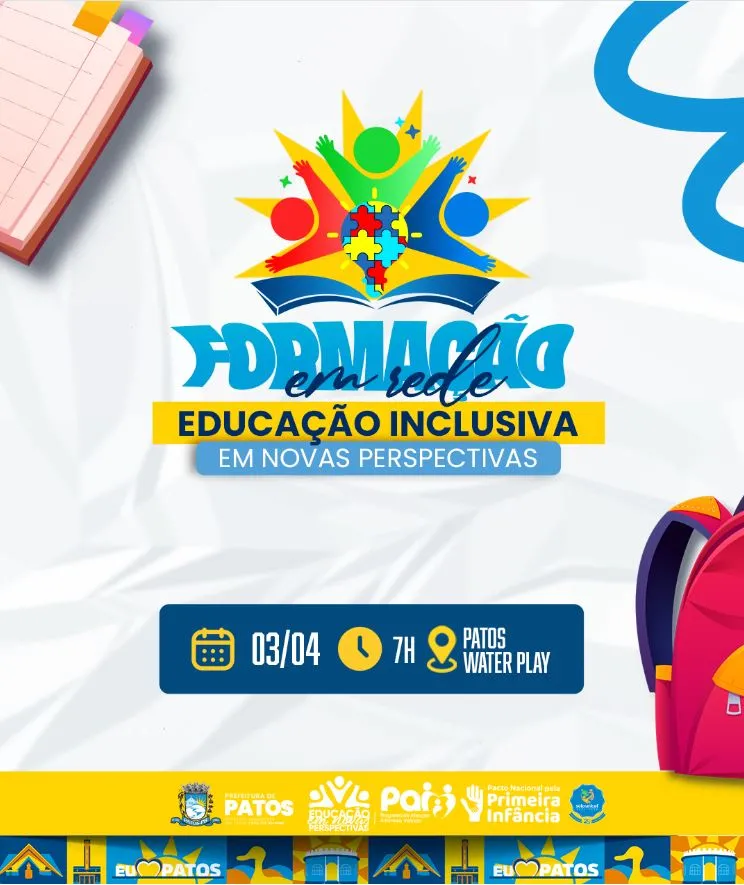 Patos promove formação continuada para profissionais da educação inclusiva municipal
