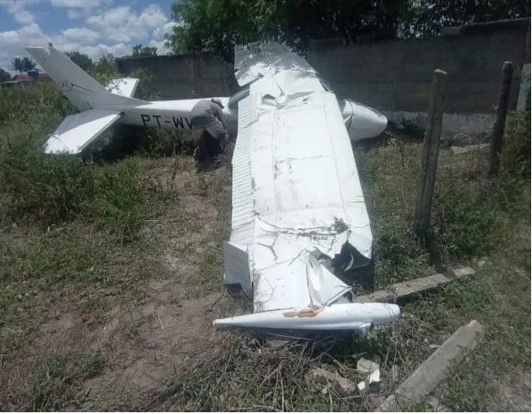Aeronave que caiu em distrito de Campina Grande estava regularizada e seguia para João Pessoa