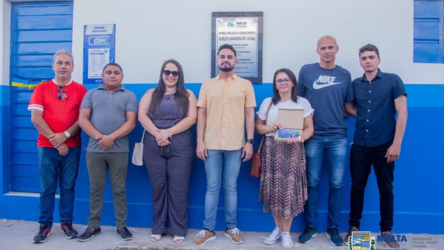 INAUGURAÇÃO DO NOVO VESTIÁRIO DESPORTIVO EM MALTA, HOMENAGEIA O SAUDOSO JOSELITO BANDEIRA E FORTALECE O INCENTIVO AO ESPORTE