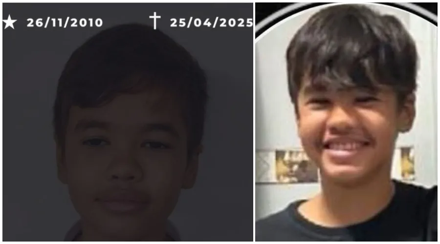 Informações de velório e sepultamento do adolescente Ian Felipe de Lima Veríssimo