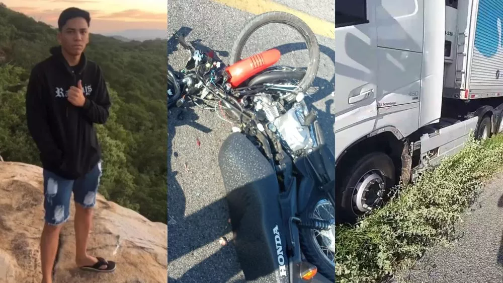 Jovem morre após grave colisão entre moto e carreta na BR-230, em Pombal-PB