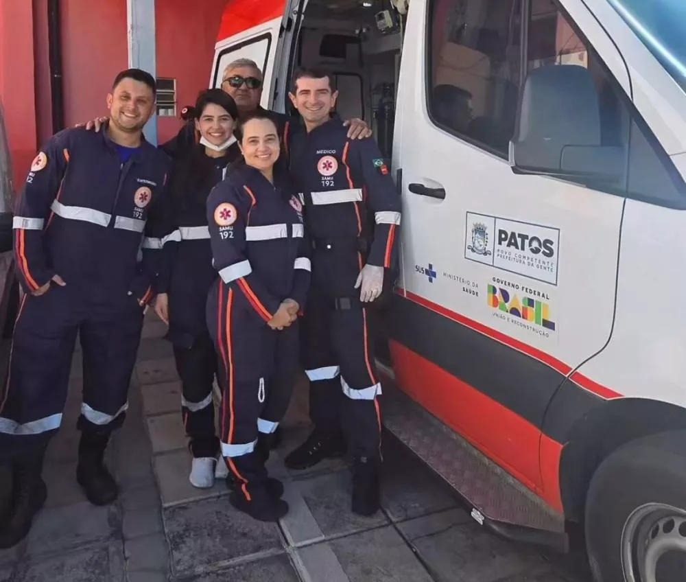 Idoso de 70 anos é salvo pelo SAMU após parada cardiorrespiratória em Patos e surpreende equipe ao recobrar a consciência: “Um verdadeiro milagre”