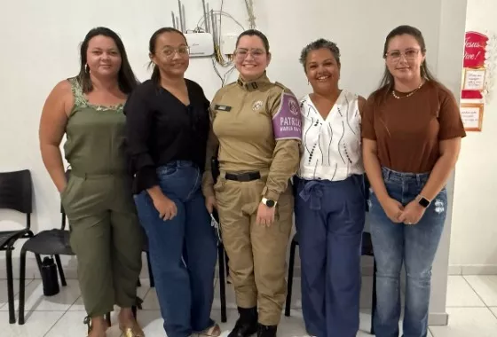Cacimba de Areia recebe apresentação da Patrulha Maria da Penha com presença de autoridades e profissionais da Rede Intersetorial
