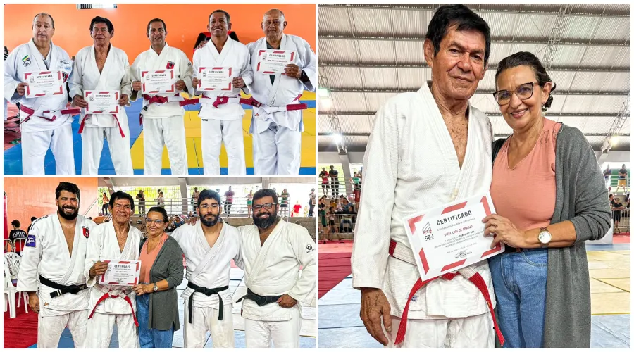 Confederação Brasileira de Judô homenageia professor Vital Lins pelos seus 51 anos de dedicação ao esporte