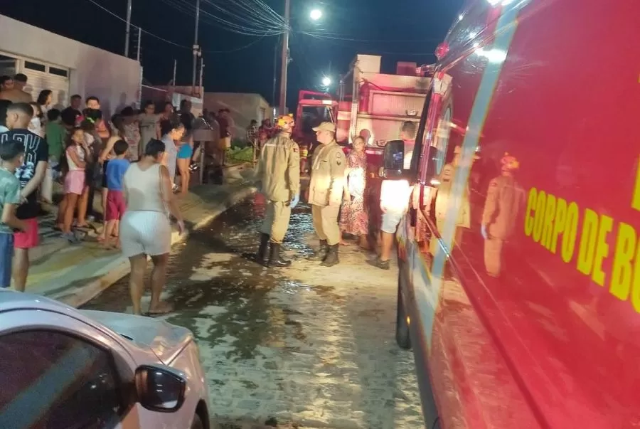 Botijão de gás explode e família fica ferida no Bairro Santa Clara, em Patos
