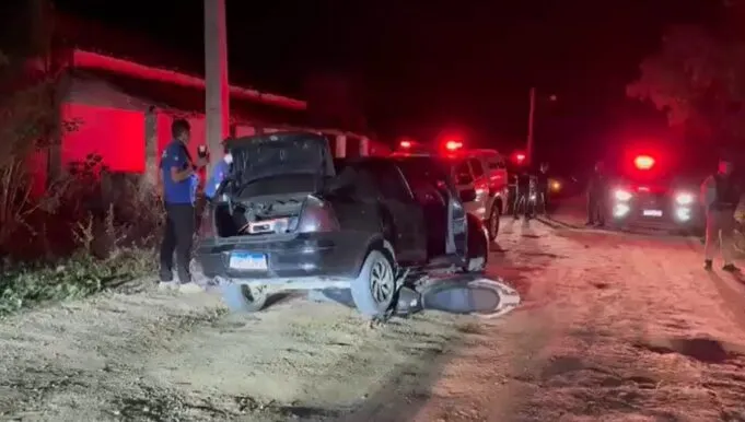 Dois homens são mortos a tiros em Aguiar; esposa e filha de 9 anos de uma das vítimas presenciam crime. Vídeo