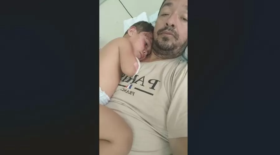 Criança que foi salva pela avó durante incêndio teve alta médica e está com o pai na cidade de Patos