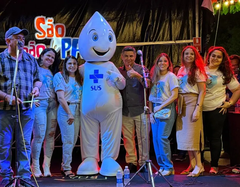 São João com saúde: Patos dá exemplo de cobertura vacinal e recebe visita especial do Zé Gotinha