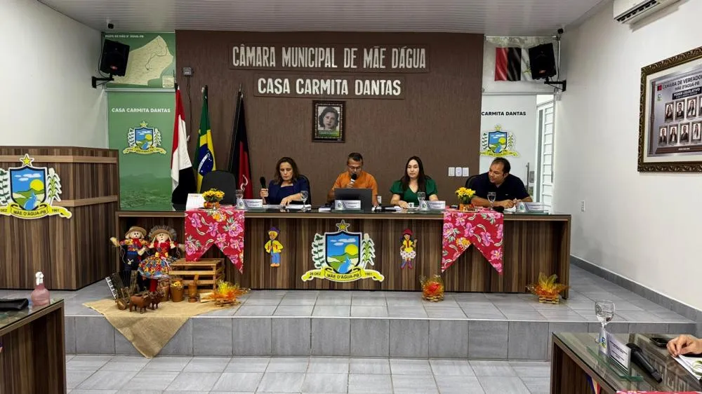 Câmara de Mãe D´Água aprova LOA 2026 em sessão extraordinária realizada nesta quinta-feira, 26 de junho.