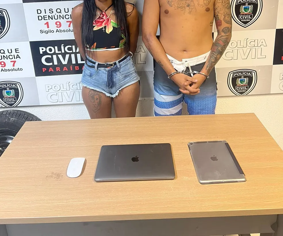 Casal é preso suspeito de sequestro relâmpago de empresário, na Paraíba