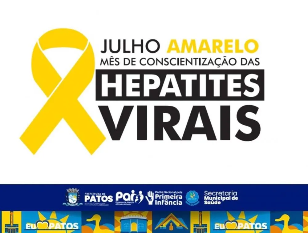 Prefeitura de Patos reforça combate às hepatites virais durante o Julho Amarelo