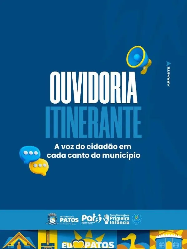 Controladoria Geral de Patos realiza mais uma edição da Ouvidoria Itinerante; nesta sexta, evento ocorrerá em Santa Gertrudes