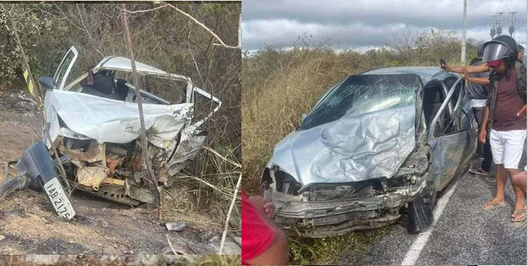 Colisão frontal na PB-238 deixa três mortos e dois feridos entre Desterro e Teixeira