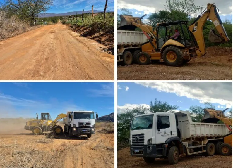 Prefeitura conclui serviços de recuperação e melhoramento de estradas vicinais em Cacimba de Areia