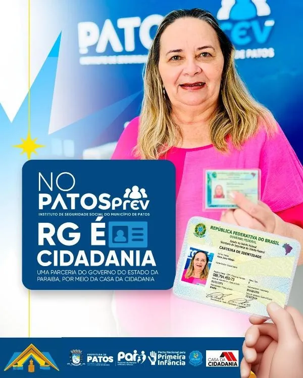 PatosPrev lança campanha de renovação de RG em parceria com a Casa da Cidadania para aposentados e pensionistas