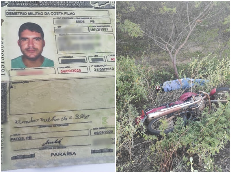 Corpo sem vida é encontrado em frente a Parque de Vaquejada na PB-275