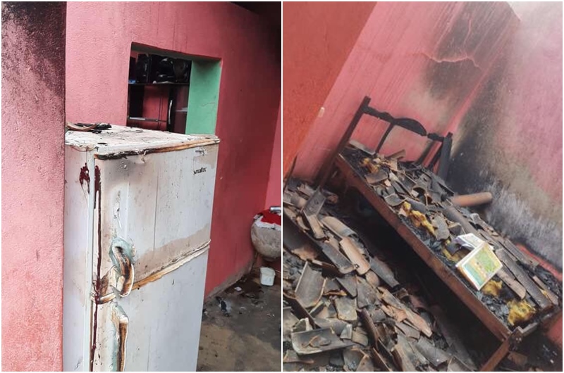 Incêndio queima roupas, objetos e destrói parte de casa, no sertão da PB