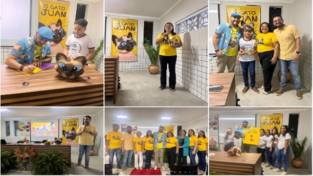 Escritor e ilustrador Junior Misaki encerra projeto de leitura em escola pública de Malta 
