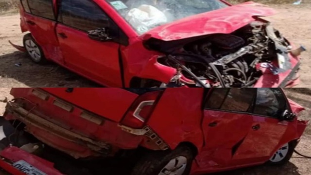 Freira sofre acidente ao perder controle da direção de carro, na Paraíba