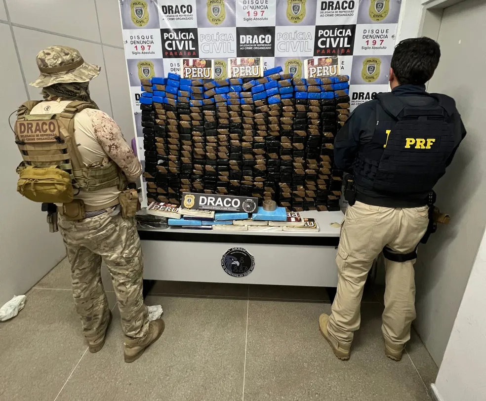 Cerca de 400 kg de drogas são apreendidas em Cajazeiras, no Sertão da PB
