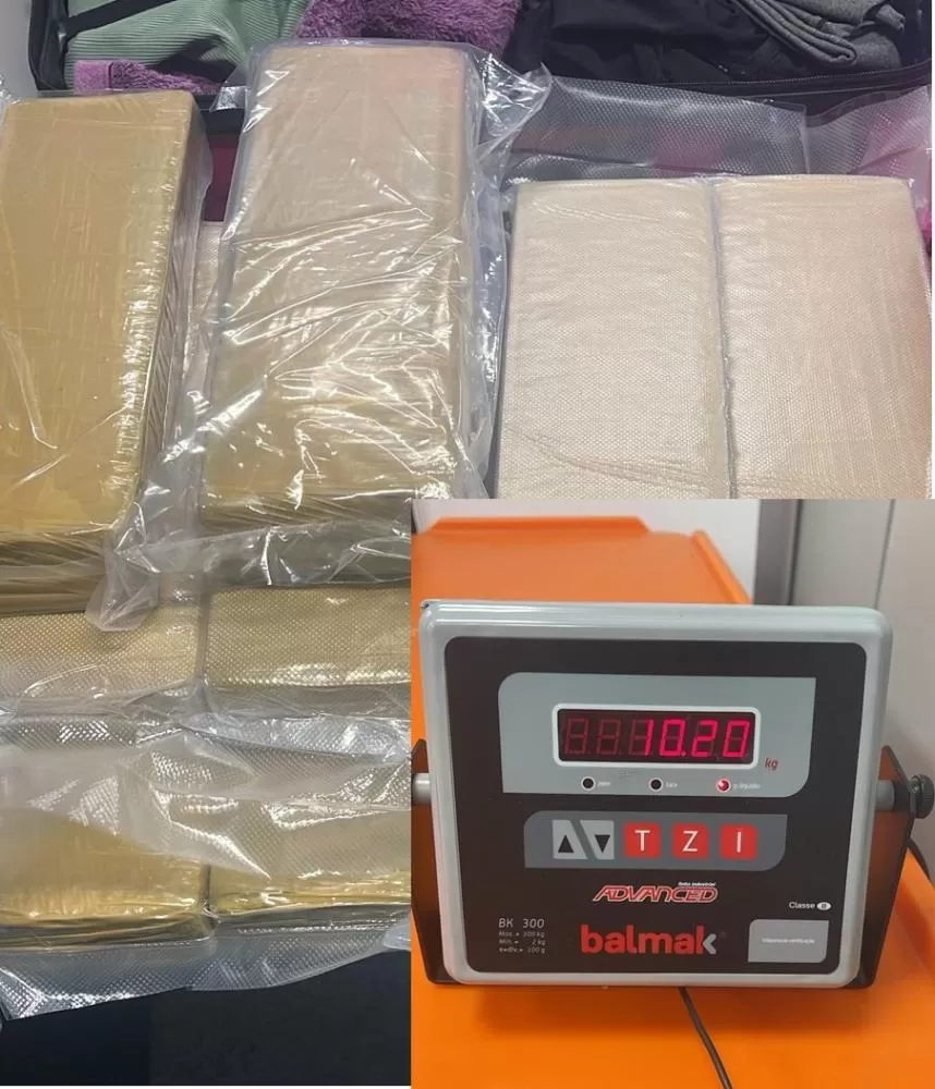 Mulher é flagrada com 10 kg de maconha em aeroporto da Grande João Pessoa