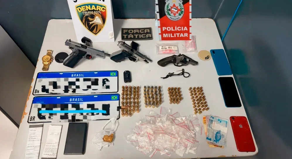 Três suspeitos de facção criminosa são presos na Paraíba após ataques a tiros em Pernambuco