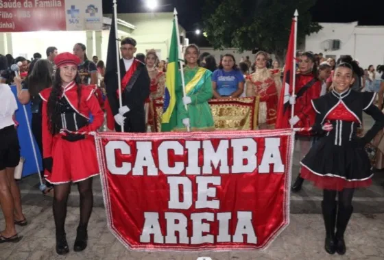 Cacimba de Areia realiza Desfile Cívico de 7 de setembro com o tema: Alfabetização e Letramento - Construindo o Futuro