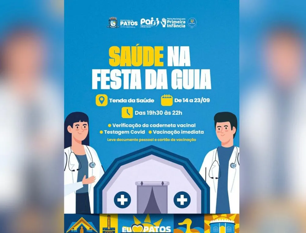 Festa da Guia mais segura: ação de saúde oferece vacinação e testagem para todos
