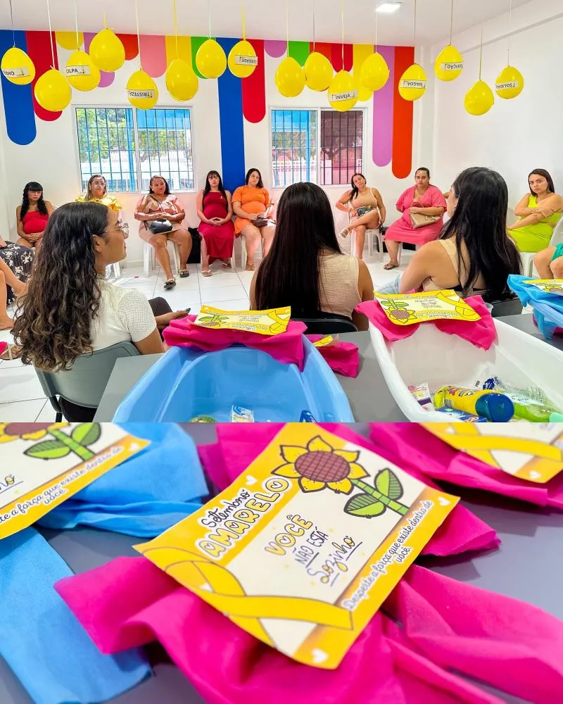 CRAS Matheus Leitão promove momento especial com o grupo de gestantes no Setembro Amarelo