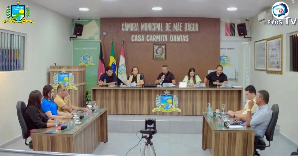 Câmara de Vereadores de Mãe d’Água realiza sessão ordinária com debates e aprovações de importante Projeto de Lei e Projeto de Resolução – confira