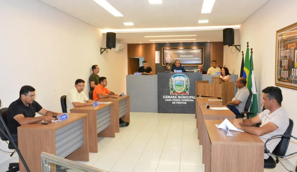 Câmara de Passagem realizou sessão ordinária com debates importantes e aprovações de cinco projetos de lei e um requerimento - confira 