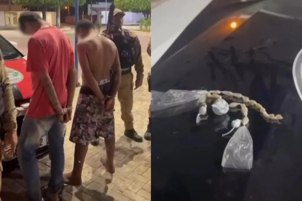 Em Piancó, Polícia Militar prende dois homens por tráfico e consumo de drogas durante operação