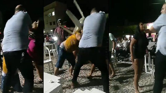 Vereadores trocam socos após um chamar o outro de corno em praça – VEJA O VÍDEO