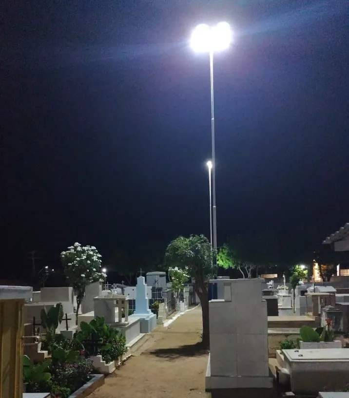 Seinfra instala nova iluminação em LED no Cemitério de Santa Gertrudes
