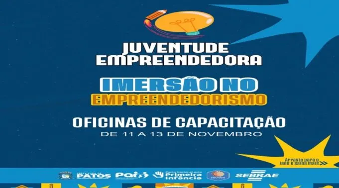 Prefeitura de Patos lança “Juventude Empreendedora – Imersão no Empreendedorismo” com três dias de aprendizado e prática para jovens