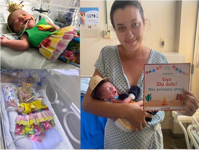 Maternidade Dr. Peregrino Filho promove o emocionante Arraiá dos Bebês da UTI Neonatal 