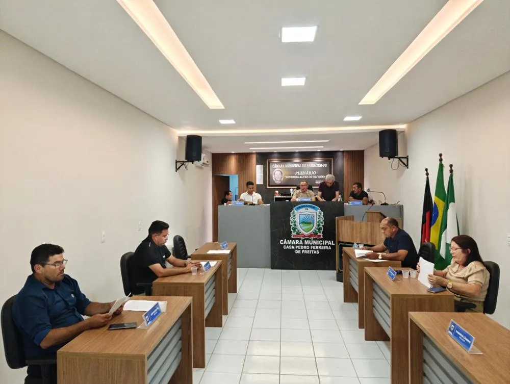 Câmara de Vereadores de Passagem realiza sessão ordinária com debates e aprovações importantes sobre saúde, educação e desenvolvimento do município