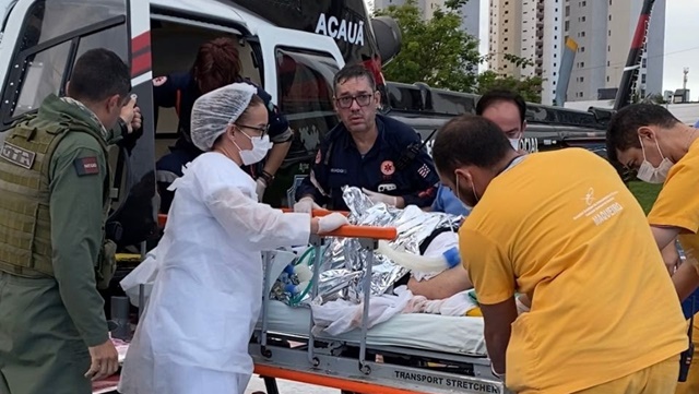 Transporte aeromédico remove paciente de Bananeiras para Hospital de Emergência e Trauma de João Pessoa