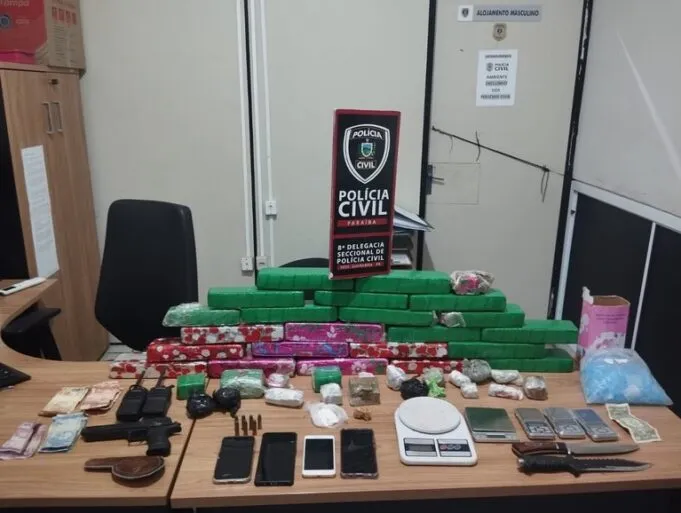 Polícia Civil da Paraíba desarticula organização criminosa, prende oito suspeitos e apreende 40kg de drogas