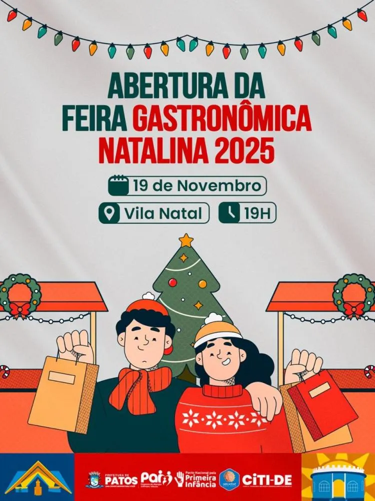Feira Gastronômica Natalina começa nesta quarta-feira, 19, em Patos